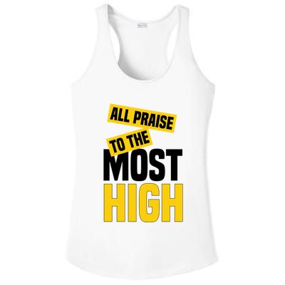 All Praise To The Most High Ladies PosiCharge Competitor Racerback Tank