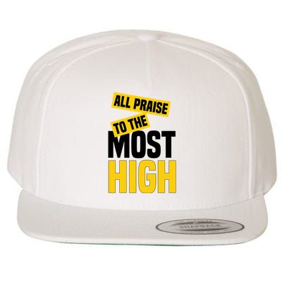 All Praise To The Most High Wool Snapback Cap
