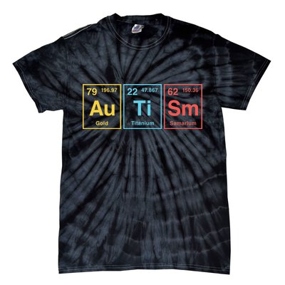 Autism Periodic Table Applied Behavior Analyst ABA Tie-Dye T-Shirt