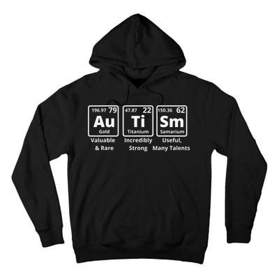 Autism Periodic Table Elements Spelling Tall Hoodie