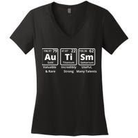 Autism Periodic Table Elements Spelling Women's V-Neck T-Shirt