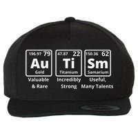 Autism Periodic Table Elements Spelling Wool Snapback Cap