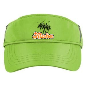 Aloha Palm Trees Hawaii Tropical Adult Drive Performance Visor