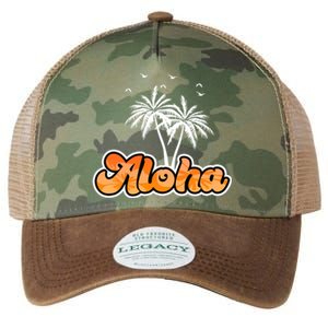 Aloha Palm Trees Hawaii Tropical Legacy Tie Dye Trucker Hat