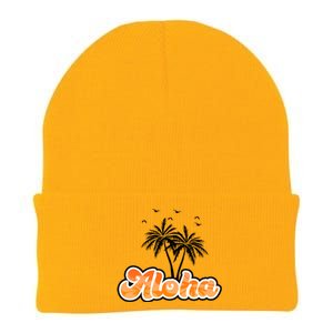 Aloha Palm Trees Hawaii Tropical Knit Cap Winter Beanie