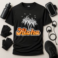 Aloha Palm Trees Hawaii Tropical Performance Shirt