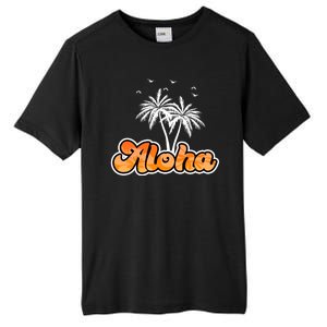 Aloha Palm Trees Hawaii Tropical Tall Fusion ChromaSoft Performance T-Shirt