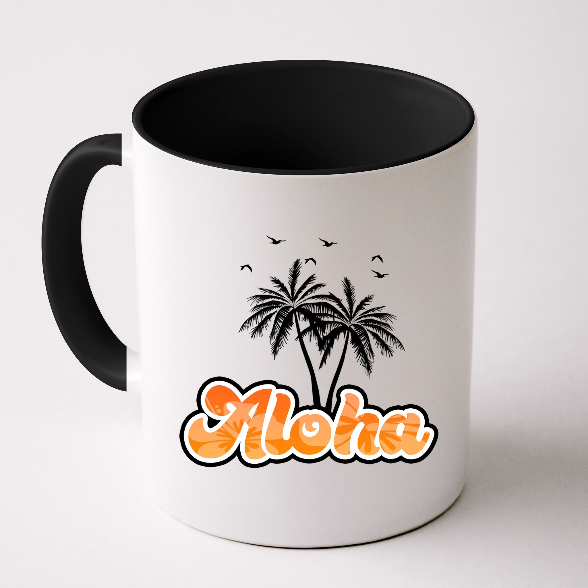 Aloha Palm Trees Hawaii Tropical Mug