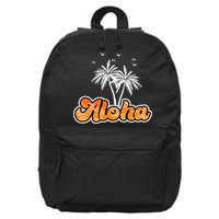 Aloha Palm Trees Hawaii Tropical 16 in Basic Backpack