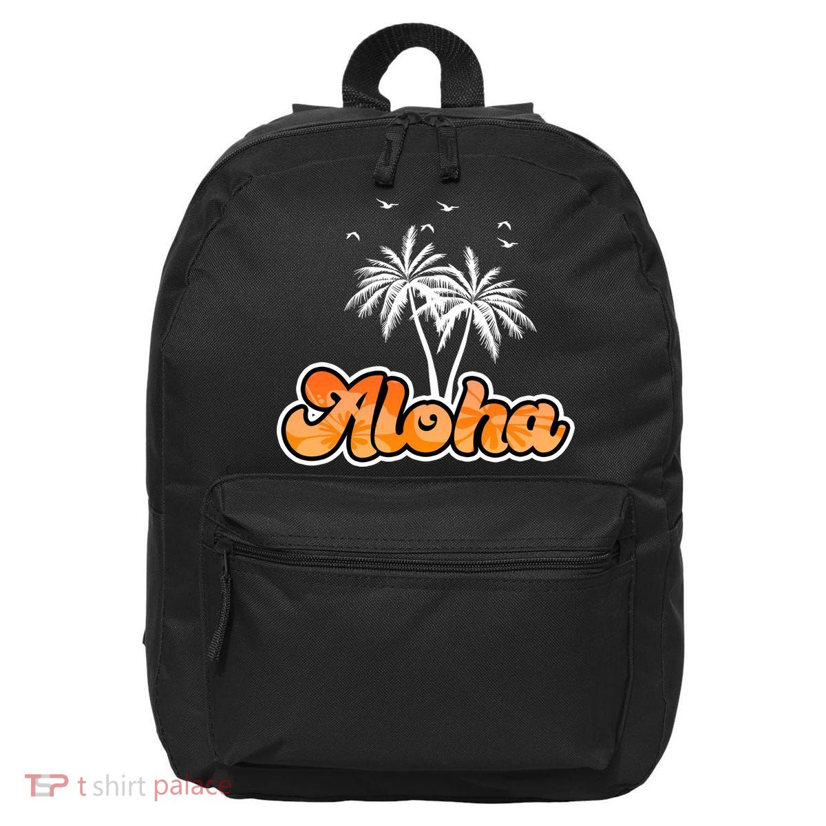 Aloha Palm Trees Hawaii Tropical 16 in Basic Backpack