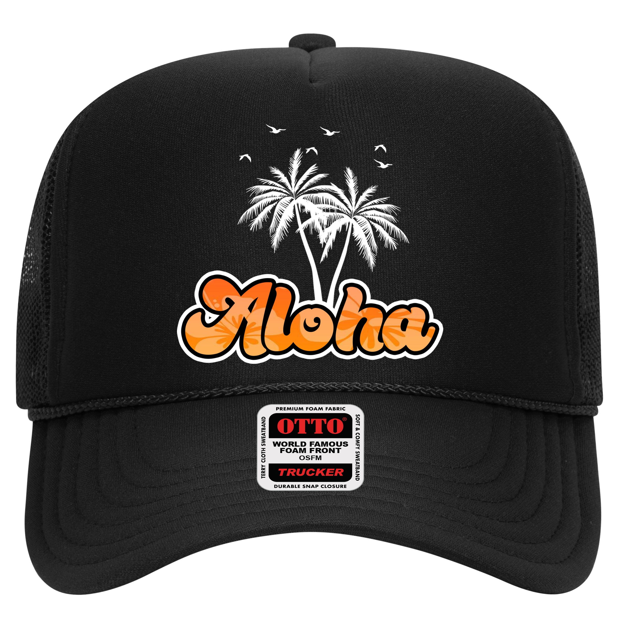 Aloha Palm Trees Hawaii Tropical Hat