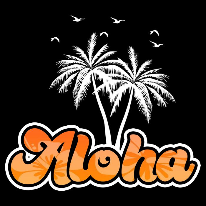 Aloha Palm Trees Hawaii Tropical Wool Snapback Cap