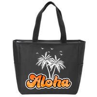 Aloha Palm Trees Hawaii Tropical Zip Tote Bag