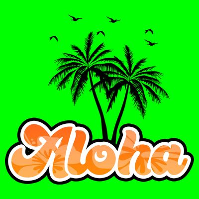 Aloha Palm Trees Hawaii Tropical T-Shirt