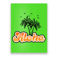Aloha Palm Trees Hawaii Tropical Poster