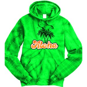 Aloha Palm Trees Hawaii Tropical Tie Dye Hoodie