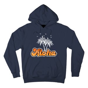 Aloha Palm Trees Hawaii Tropical Hoodie