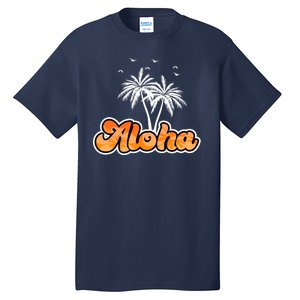 Aloha Palm Trees Hawaii Tropical Tall T-Shirt