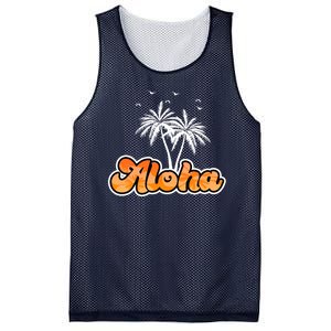 Aloha Palm Trees Hawaii Tropical Mesh Reversible Basketball Jersey Tank