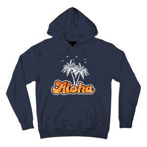 Aloha Palm Trees Hawaii Tropical Tall Hoodie