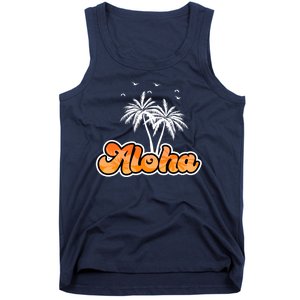 Aloha Palm Trees Hawaii Tropical Tank Top