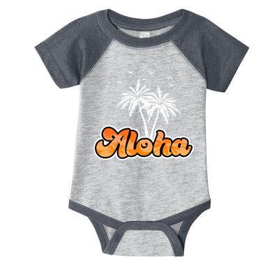Aloha Palm Trees Hawaii Tropical Infant Baby Jersey Bodysuit