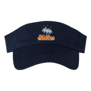 Aloha Palm Trees Hawaii Tropical Valucap Bio-Washed Visor