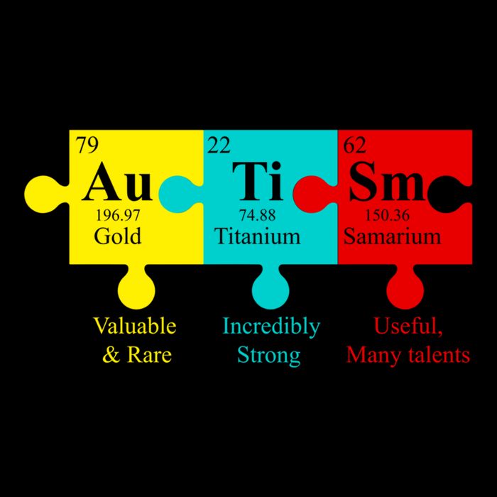 Autism Periodic Table Elets Autist Gift Drawstring Bag