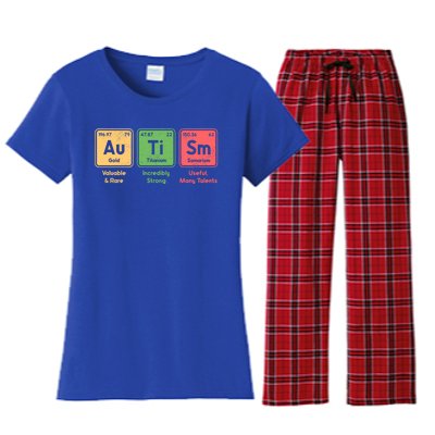 Autism Periodic Table Elets Spelling Autistic Gift Women's Flannel Pajama Set