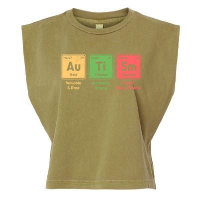 Autism Periodic Table Elets Spelling Autistic Gift Garment-Dyed Women's Muscle Tee