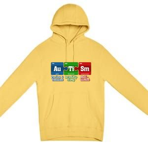 Autism Periodic Table Gift Autism Awareness Month Cute Gift Premium Pullover Hoodie