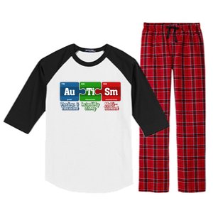 Autism Periodic Table Gift Autism Awareness Month Cute Gift Raglan Sleeve Pajama Set