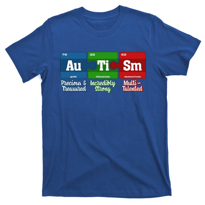 Autism Periodic Table Gift Autism Awareness Month Cute Gift T-Shirt