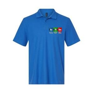 Autism Periodic Table Gift Autism Awareness Month Cute Gift Softstyle Adult Sport Polo