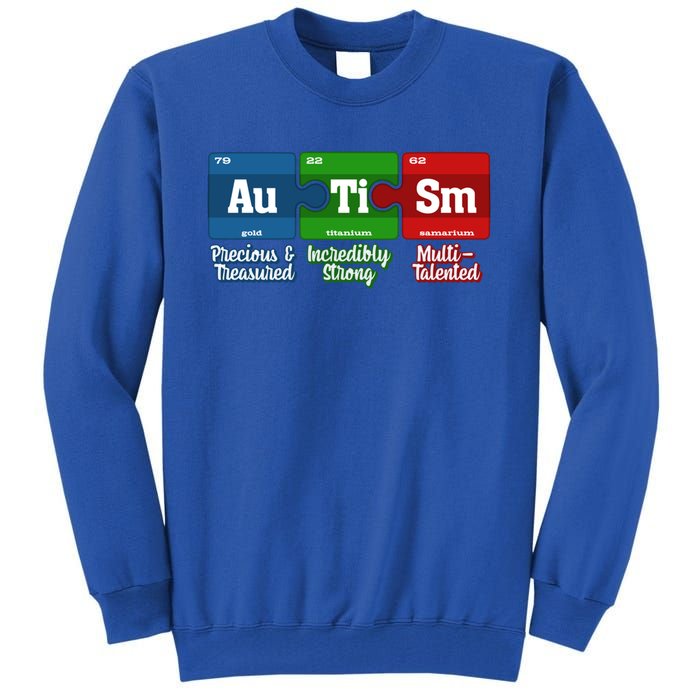 Autism Periodic Table Gift Autism Awareness Month Cute Gift Tall Sweatshirt