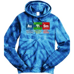 Autism Periodic Table Gift Autism Awareness Month Cute Gift Tie Dye Hoodie