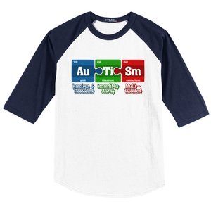 Autism Periodic Table Gift Autism Awareness Month Cute Gift Baseball Sleeve Shirt