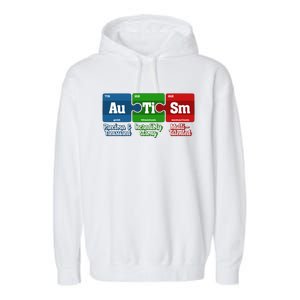 Autism Periodic Table Gift Autism Awareness Month Cute Gift Garment-Dyed Fleece Hoodie