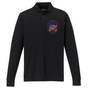 Amrican Pride T Performance Long Sleeve Polo