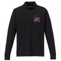 Amrican Pride T Performance Long Sleeve Polo