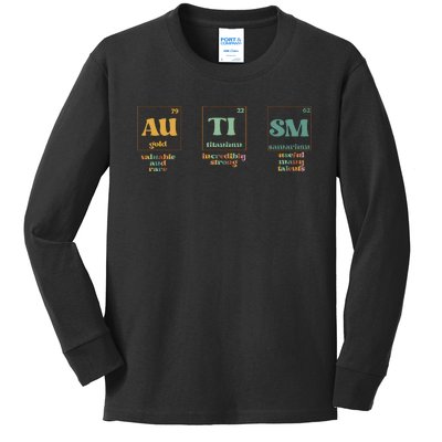 Autism Periodic Table Special Education Teacher Kids Long Sleeve Shirt