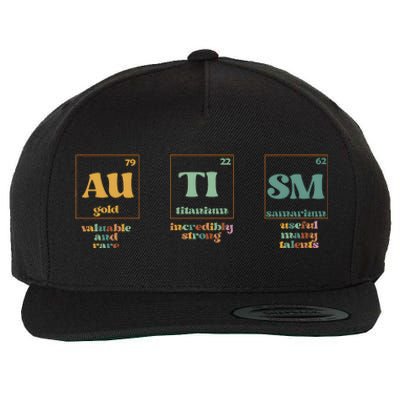 Autism Periodic Table Special Education Teacher Wool Snapback Cap