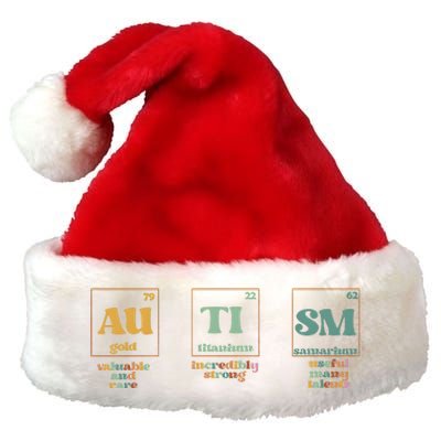 Autism Periodic Table Special Education Teacher Premium Christmas Santa Hat