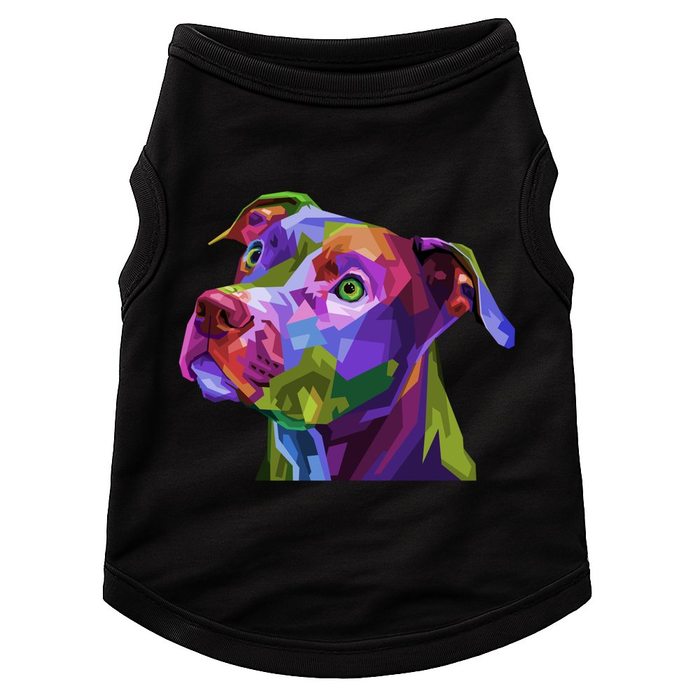 American Pitbull Terrier Pop Art Portrait For Dog Owners Gift Doggie Tank