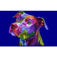 American Pitbull Terrier Pop Art Portrait For Dog Owners Gift Bumper Sticker