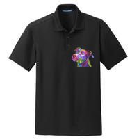 American Pitbull Terrier Pop Art Portrait For Dog Owners Dry Zone Grid Polo