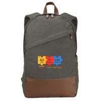 Autism Periodic Table Elements Gold Titanium Samarium Autism Awareness Cotton Canvas Backpack