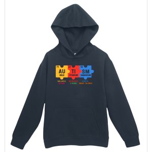 Autism Periodic Table Elements Gold Titanium Samarium Autism Awareness Urban Pullover Hoodie