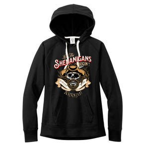 Arrgh Pirate Time Let The Shenanigans Begin Pirate Women's Fleece Hoodie