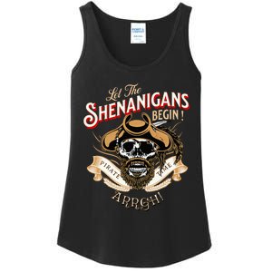 Arrgh Pirate Time Let The Shenanigans Begin Pirate Ladies Essential Tank